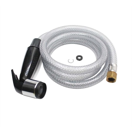 Thrifco Plumbing Black Head-Hose-Spray 4400182